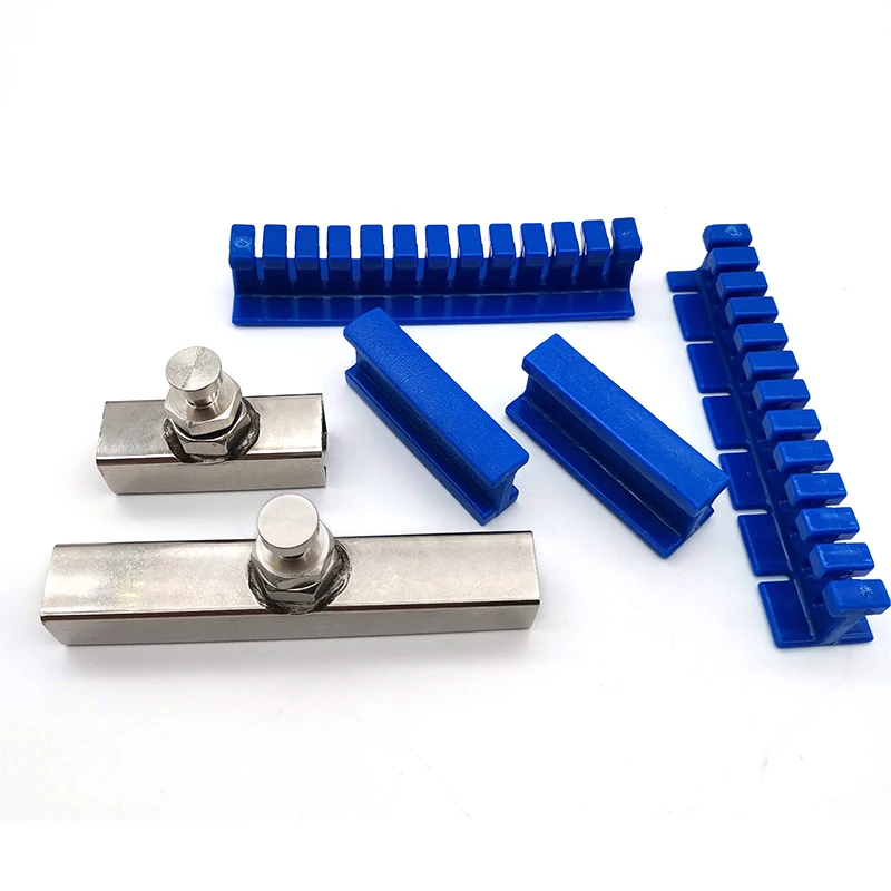 6PCS Mobil Dent Perbaikan Alat Stainless Steel Puller Lifter Slide Hammer Alat Nilon Label Biru