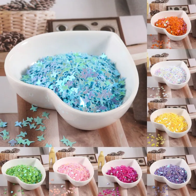 100g about 6000pcs Glitter Sequins 5mm Plane Shape Loose Paillettes Nail Art Manual Sewing Wedding Craft Accessories DIY Sequin