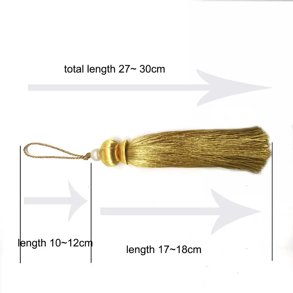 Euro Style Curtain Tassels Polyester Big Tassels 30cm silk tassels Decorative tassels DIY for crafts Curtain Valance Accessories