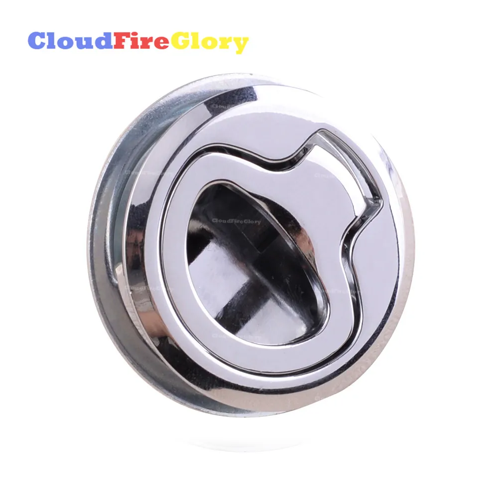 CloudFireGlory For 45mm Boat Yacht Lock Lift Handle Flush Deck Hinge Pull Locker Hatch Latch Marine