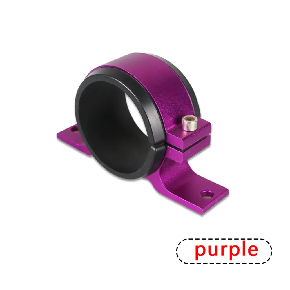 60MM Fuel Pump Bracket Aluminum Single Fuel Filter Bracket Black Silver Blue Red Purple