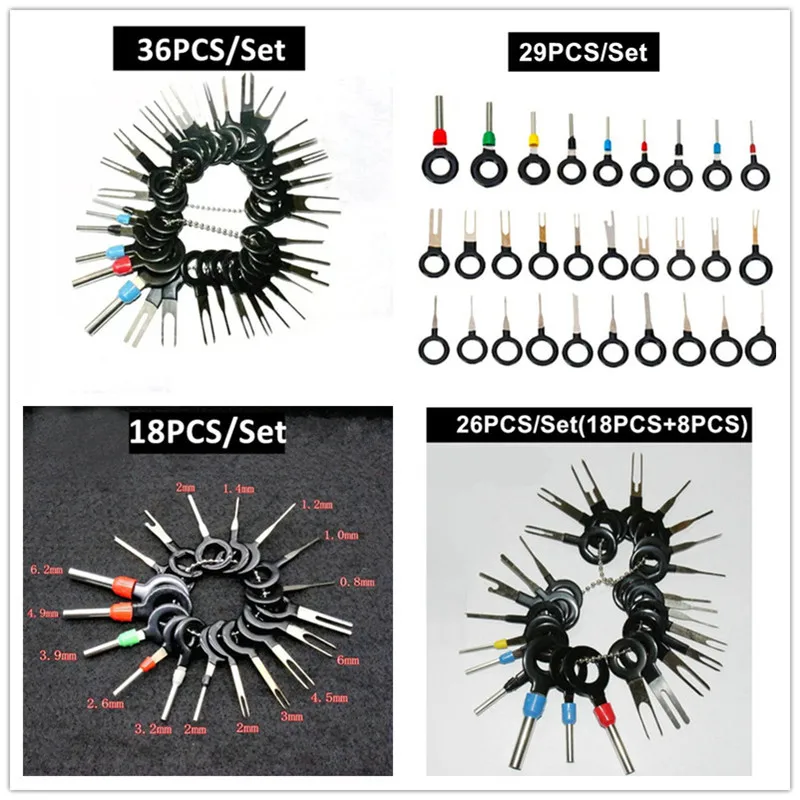 Set of Keys For Cars Terminal Ejector Kit Terminal Removal Tool Automotive Tool Kits For Repair Car Tool Auto Tools For Machine