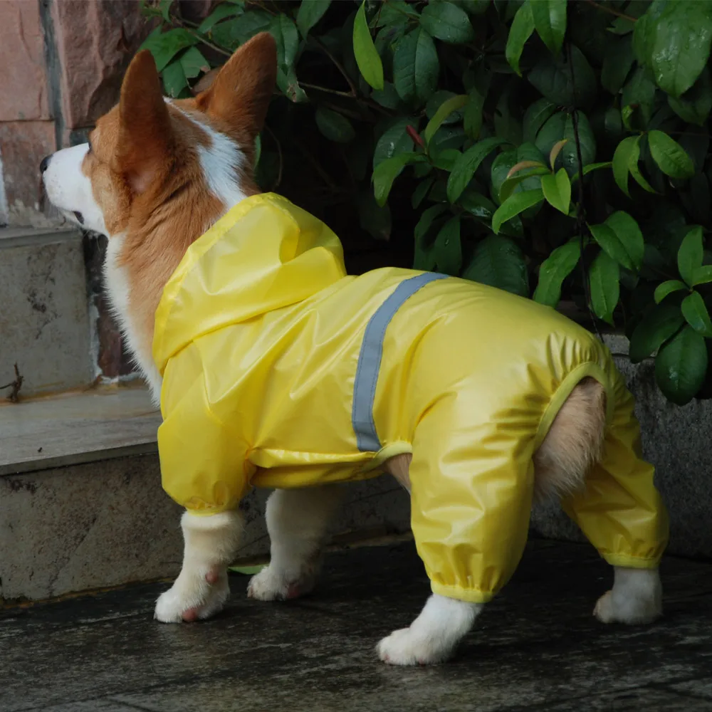 Chubasquero impermeable para perro, mono reflectante, abrigo de lluvia, protector solar, ropa para exteriores, chaqueta para perros pequeños,