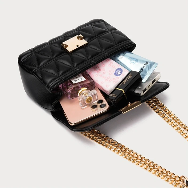 сумка женская ZA Brand Design Luxury Shoulder Bag Women Rhombic Crossbody Bag Chain Small Messenger Bag Lady Top Selling Handbag