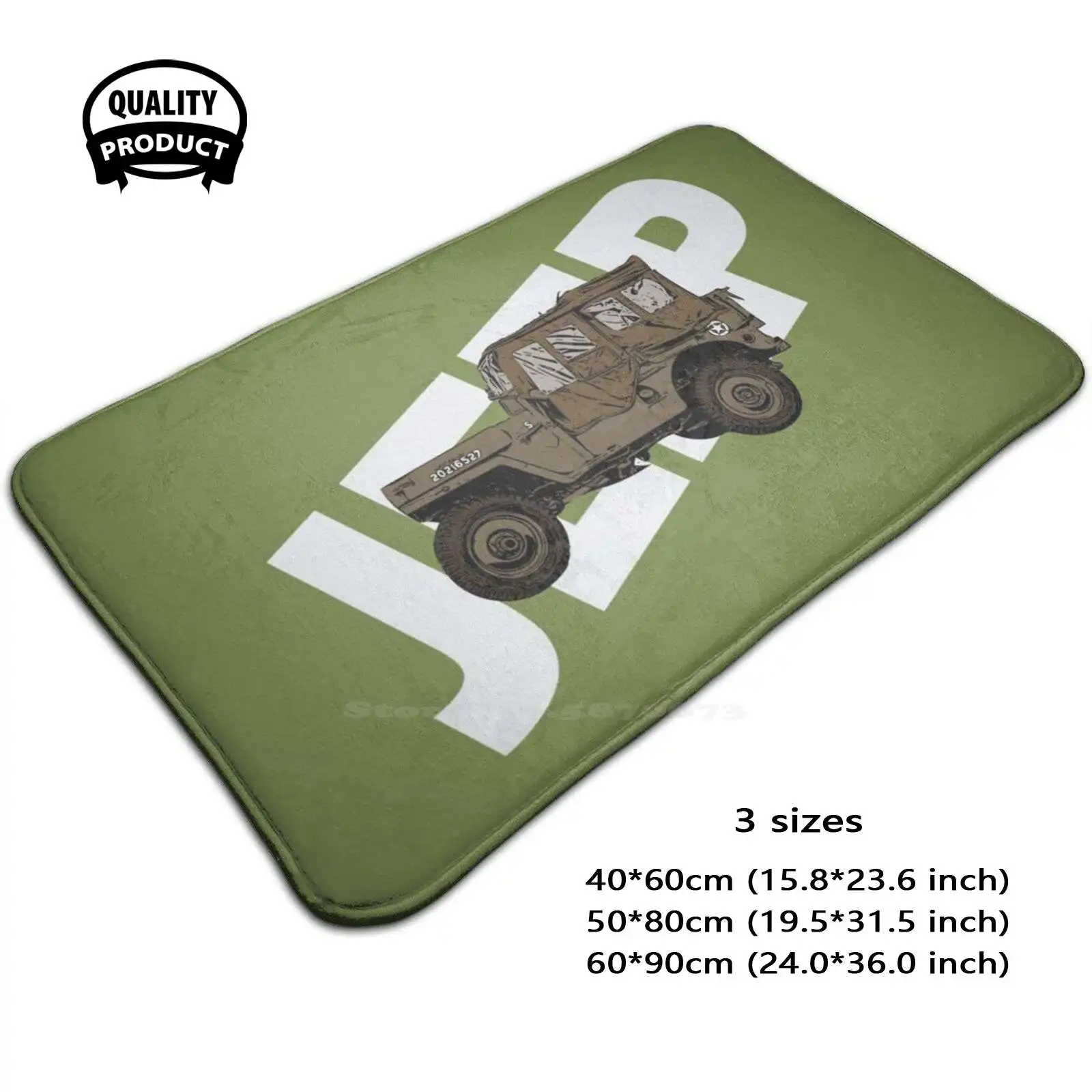 Us Army Logo Soft Cushion Home Carpet Door Mat Car Rug Us Army 4X4 Military Willys Usa War 4Wd American Classic Vintage Ww2