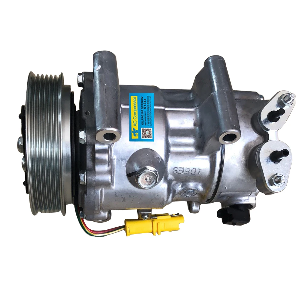 Car Ac Compressor For 207 307 308 508 Partner C3 C4 C5 DS3 9659875780 6453QJ 6453QK 6453WK 6453WL 6453ZZ 9822826880