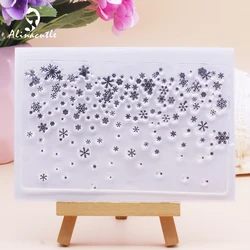 Alinacutle Clear Stamp Snow Fall Snowflake Background Scrapbooking Card Album Paper Craft Rubber Transparent Silicon Stamps