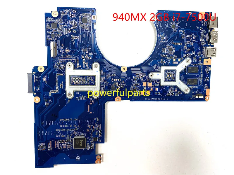 Imagem -02 - Trabalhando para hp Pavilion Tpn-q172 15t-au 15-au Motherboard Laptop Mainboard 913604601 com 940mx 2gb I77500u Dag34amb6d0 100