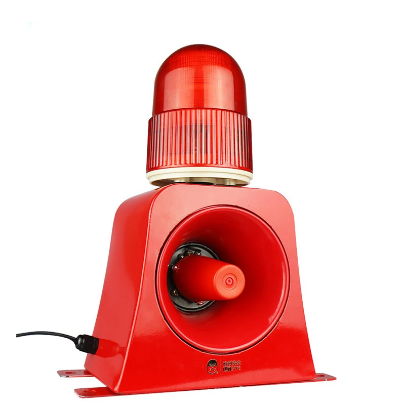 SF-503 Audible and Visual Alarm Signal Warning Beacon Light Alarm Horn Siren 10W Outdoor Alarm Annunciator