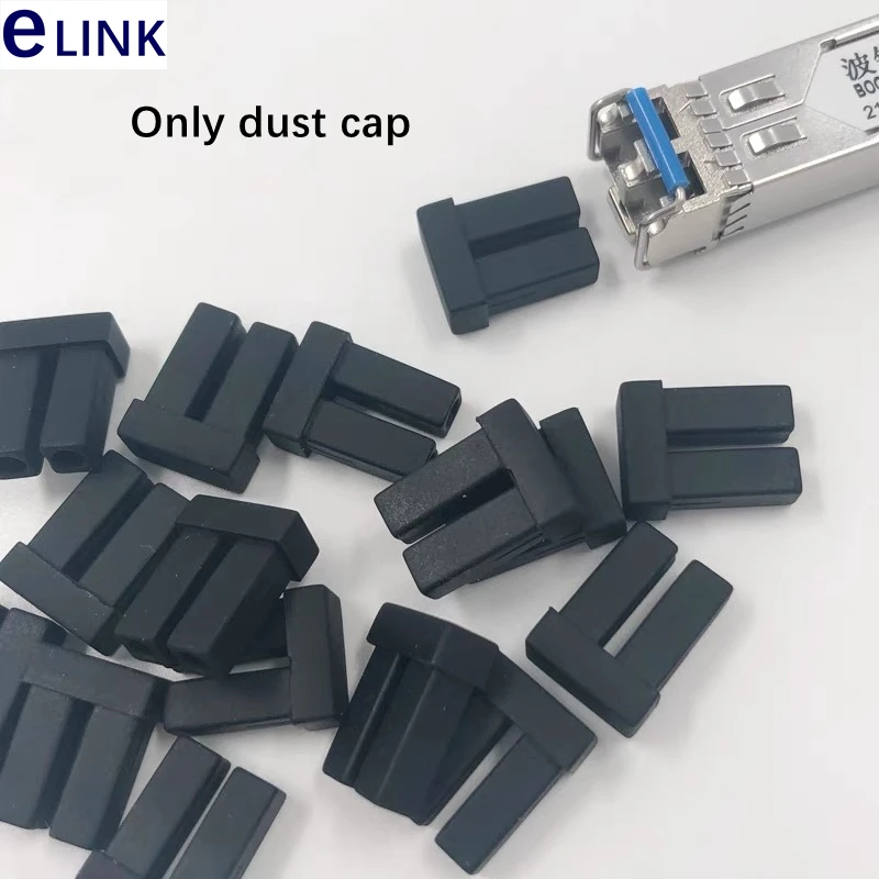 Imagem -02 - Dust Cap para Módulo Sfp Fibra Dupla lc Single Connector Duplex Fibra Óptica Capa de Poeira Silicone Ftth 200 Pcs lc