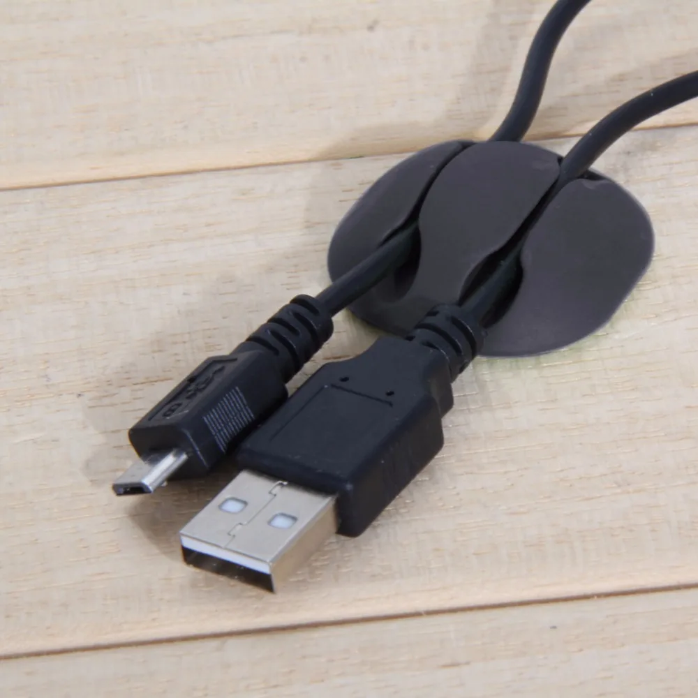 5 шт./лот кабельный зажим, настольный органайзер, проводной шнур, свинцовый USB-шнур, держатель шнура, органайзер, держатель, безопасный Настольный цвет, случайный цвет