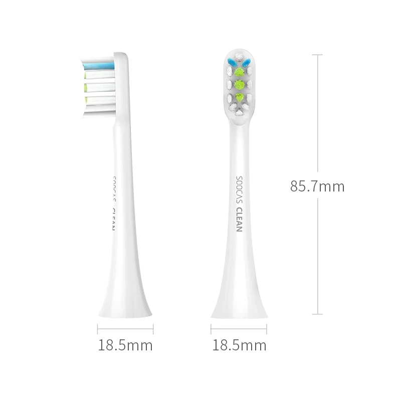 SOOCAS-Sonic Cabeças Escova De Dentes Elétrica, Original Bico Jatos Com Presente, Substituição Cabeças Escova De Dentes, SOOCARE X1 X5, X3