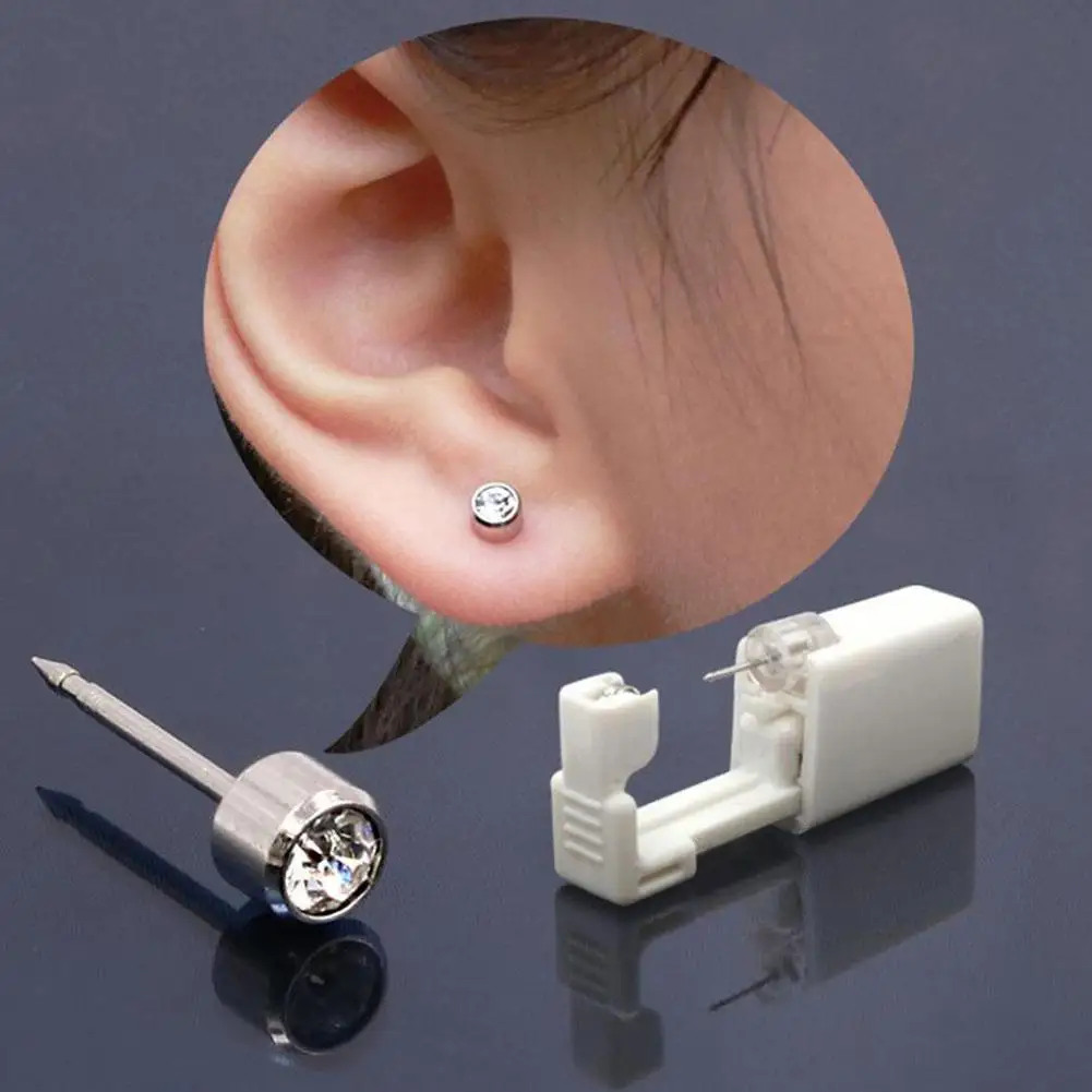 1/20Pcs/set Ear Piercing Gun Kit Disposable Disinfect Safety Earring Piercer Machine Studs Nose CLip Body Jewelry Piercing Tool