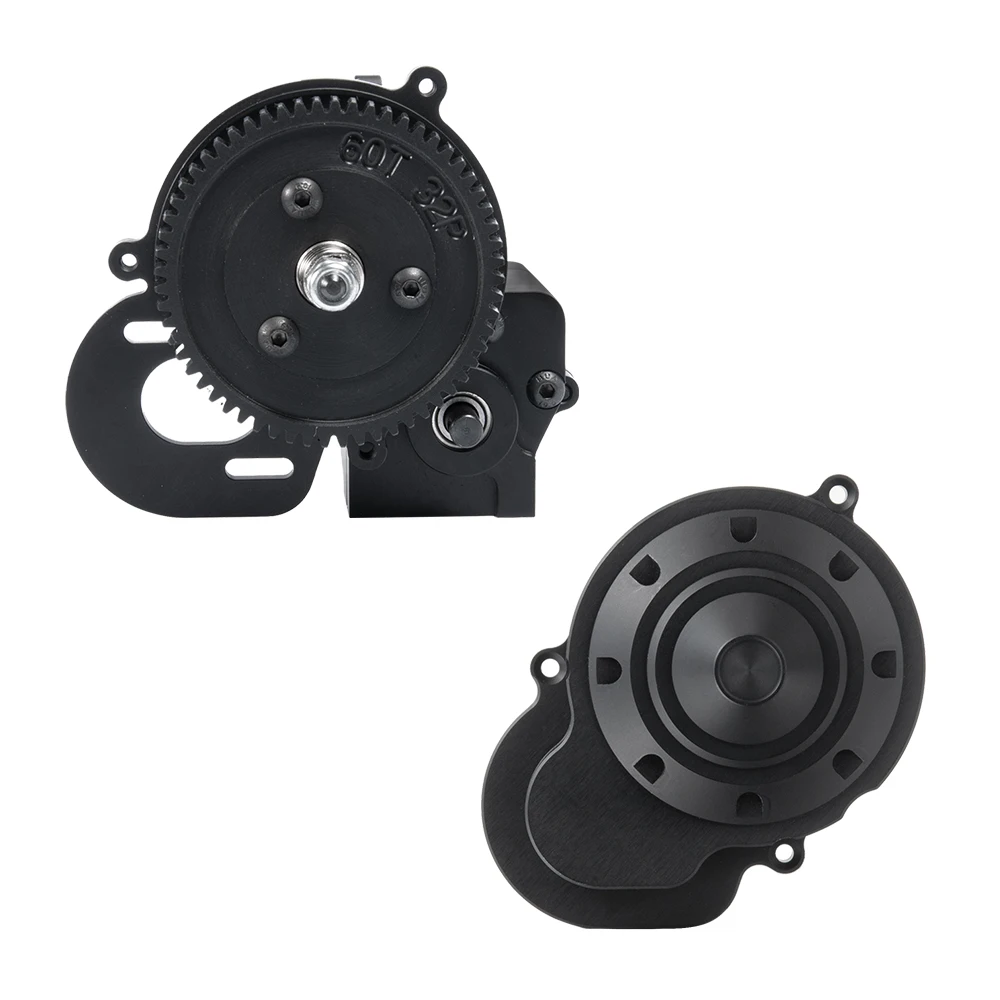 YEAHRUN CNC Aluminum Transmission Case Center Gearbox & Protective Cover for 1/10 RC Crawler Car Axial Wraith 90018 90053 90048