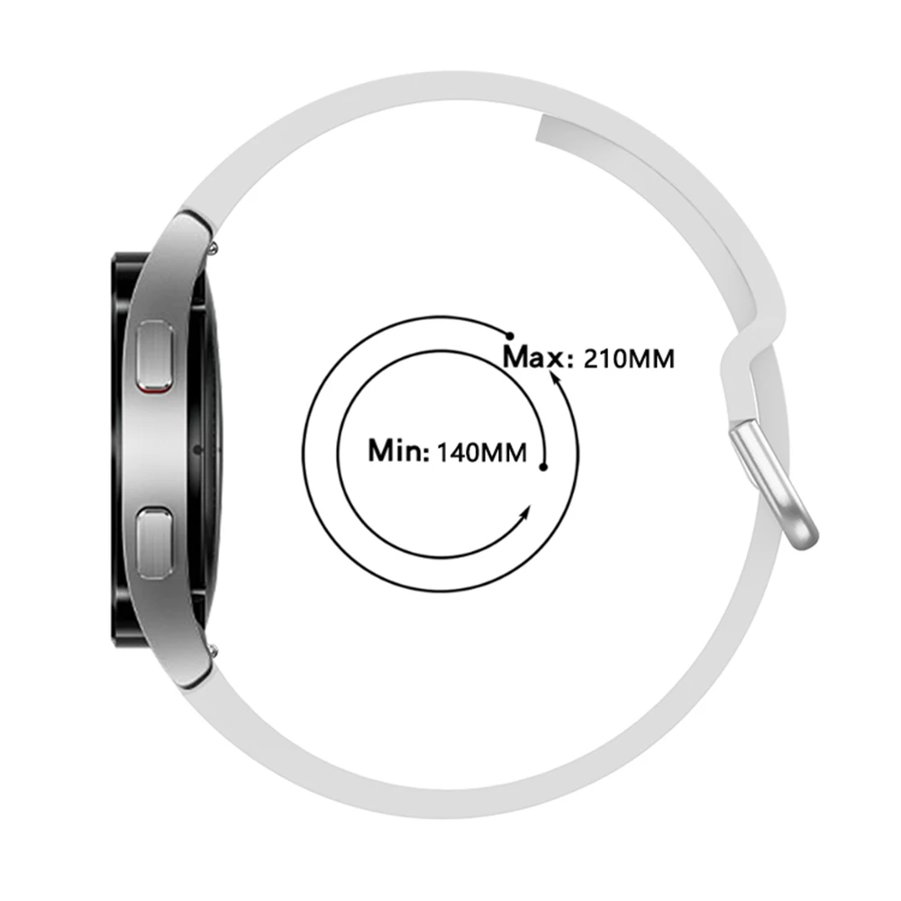 20mm Silikonarmband für Samsung Galaxy Watch 5/4 40mm/44mm Original No Gap Armband für Galaxy Watch 4 Classic 46mm/42mm Correa