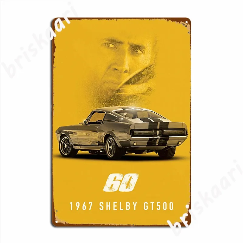 1967 Shelby Gt500 Eleanor Metal Plaque Poster Club Party Home Poster Personalized Tin Sign Poster