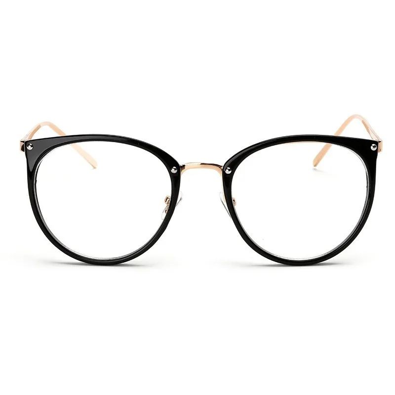 Women\'s 2020 Fashion Eyeglasses Frame Oversized Cat Eye Glasses Frame Clear Lens Eyeglass Black Frame  Reading Glasses UV400