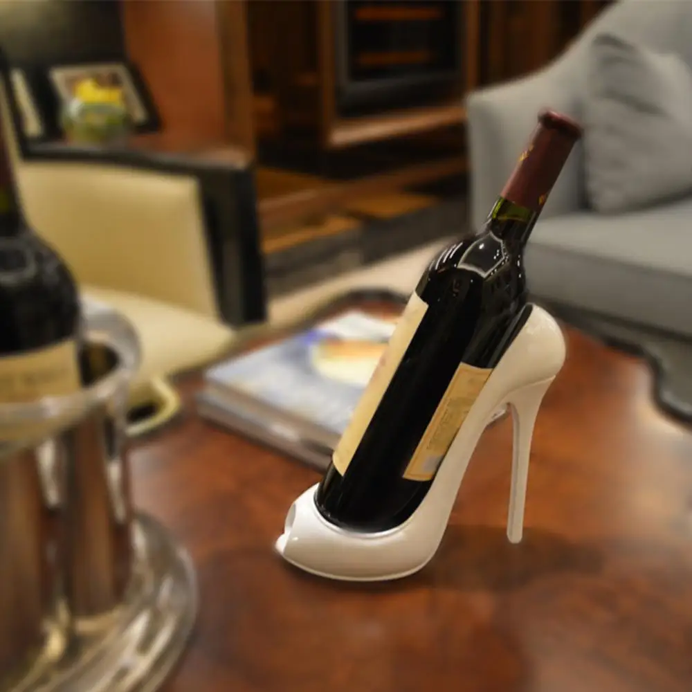 50%HOTCreative High Heel Shoe Wine Bottle Rack Holder Home Office Bar Decorative Shelf