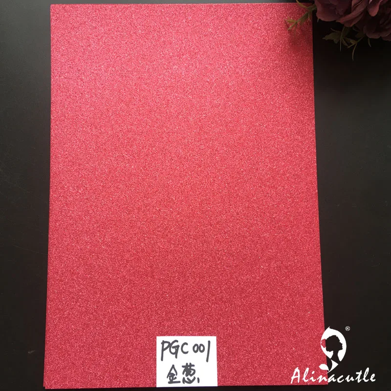 12pc 6 colors x 2sheet Cardstock Paper Card Stock Color Shades Glitter A4 250gsm Paper DIY Scrapbooking Paper Pack Craft Card