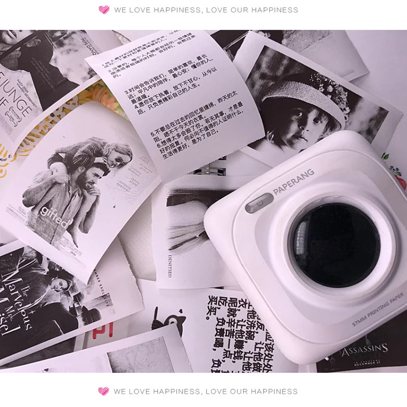 Paperang 58mm Thermal Photo Paper without BISPHENOL A White Color For Paperang Pictures Printer keep