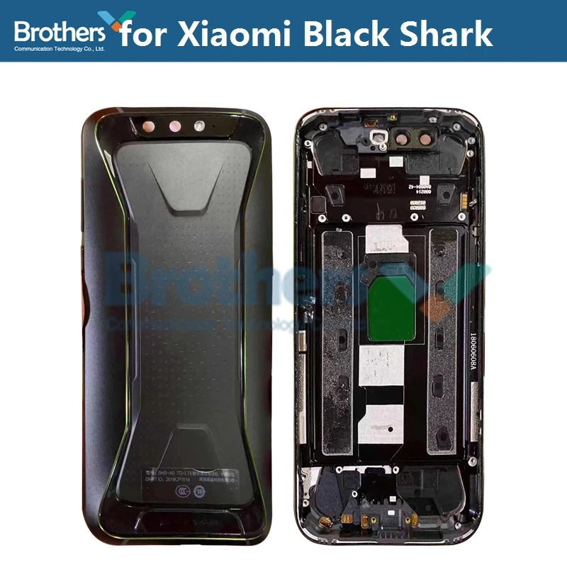 For Xiaomi Black Shark BlackShark Battery Housing Battery Door with Camera Lens Glass Back Cover Rear Housing Repair