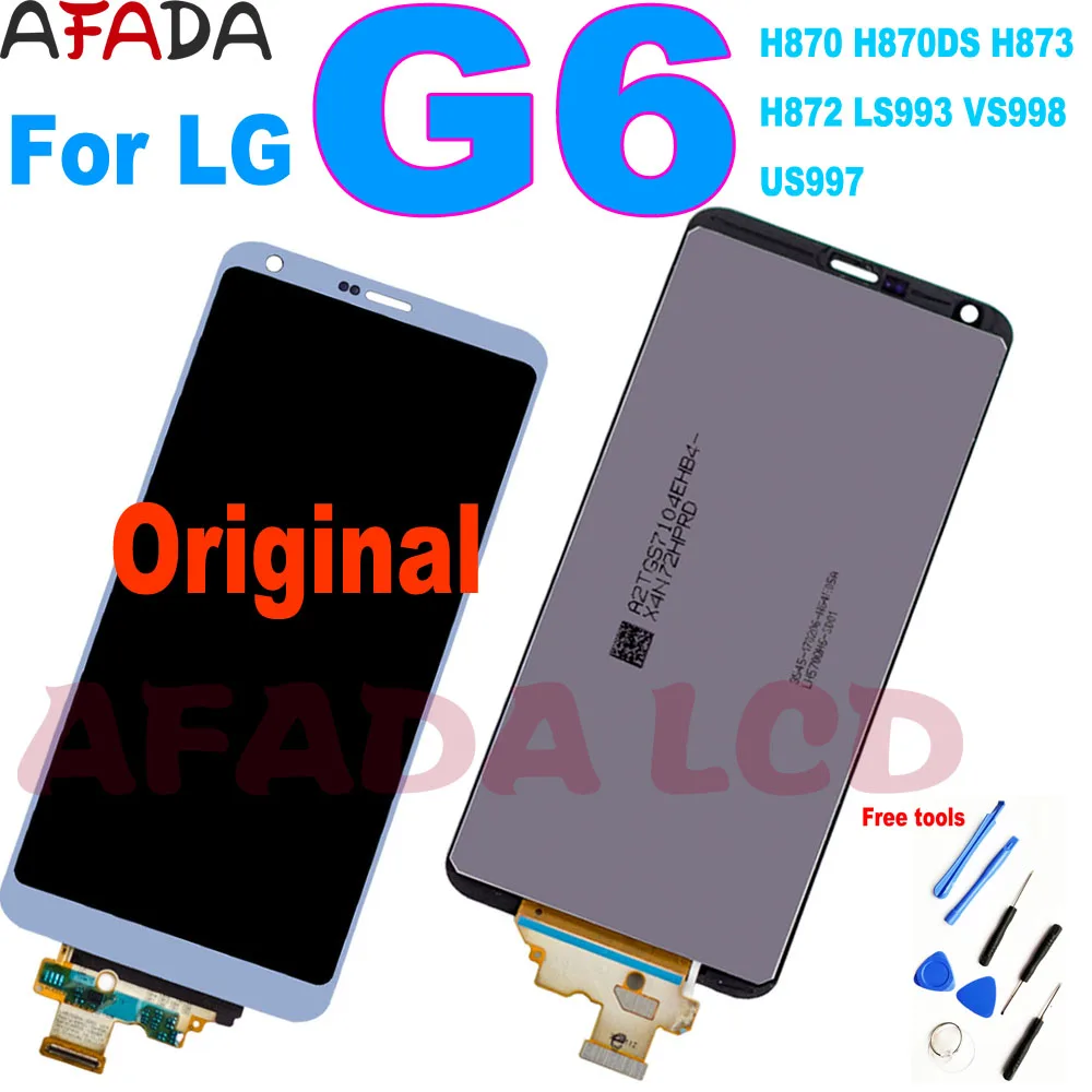

Оригинальный дисплей для LG G6, сенсорный экран с рамкой для LG G6, сменный ЖК-дисплей H870, H870DS, H873, H872, LS993, VS998, US997, ЖК-дисплей