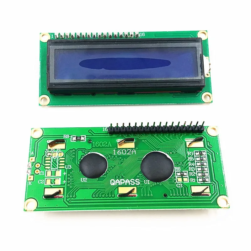 LCD1602 1602 moduł LCD niebieski/żółty tło Green Screen 16x2 znaków wyświetlacz LCD PCF8574T PCF8574 IIC I2C interfejs 5V dla arduino