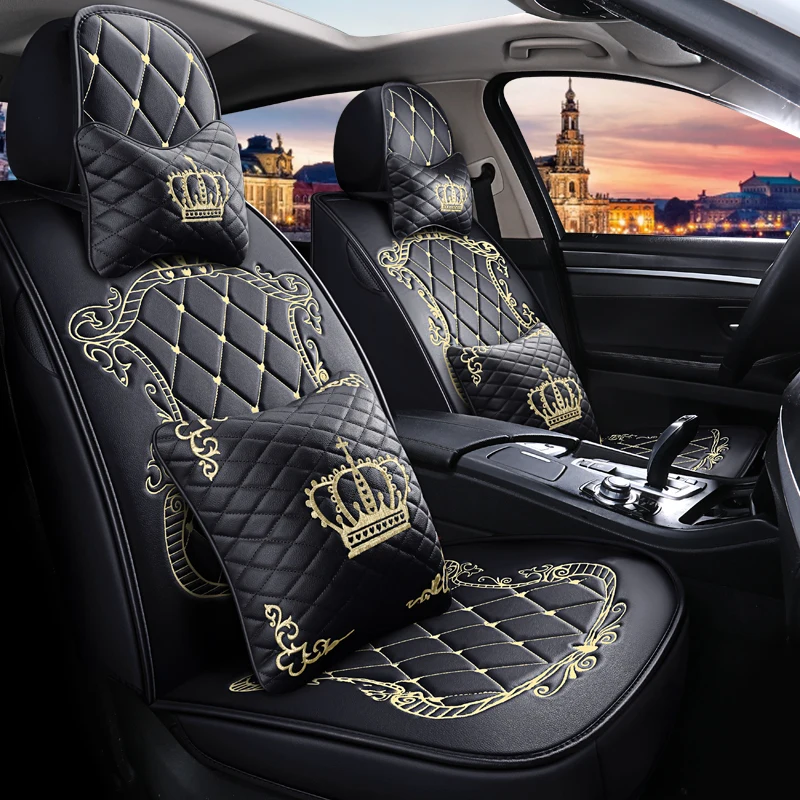 Universal PU Leather Car Seat Covers For Skoda Fabia 1 2 Octavia 1 2 3 A3 A5 Yeti Roomster Superb Auto Accessories