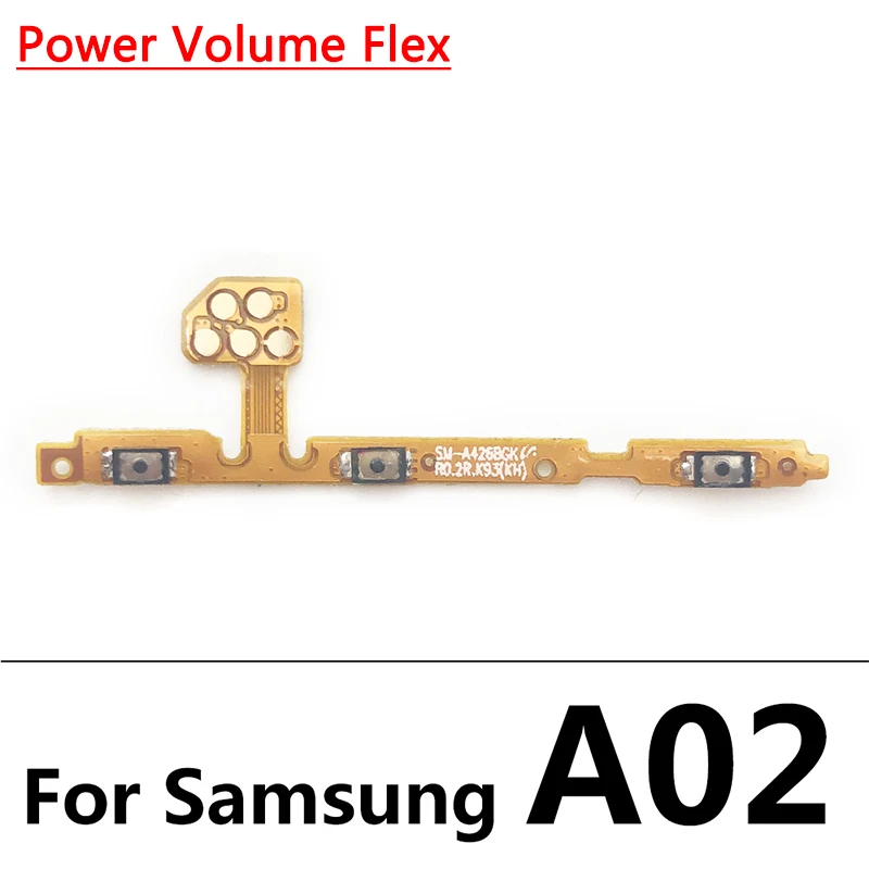 Power Switch On/Off Button Volume control Key Button Flex For Samsung A03S A03 Core A13 4G A22 A33 A73 A52 A53 5G A72 A01 A71