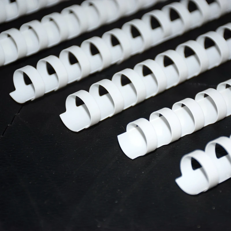 ReadStar Branco PVC Encadernação Aventais, Pentes De Plástico, A4 Comb, Anéis De Encadernação, 20-450 Folhas, 6-51mm, 10Pcs, Lote