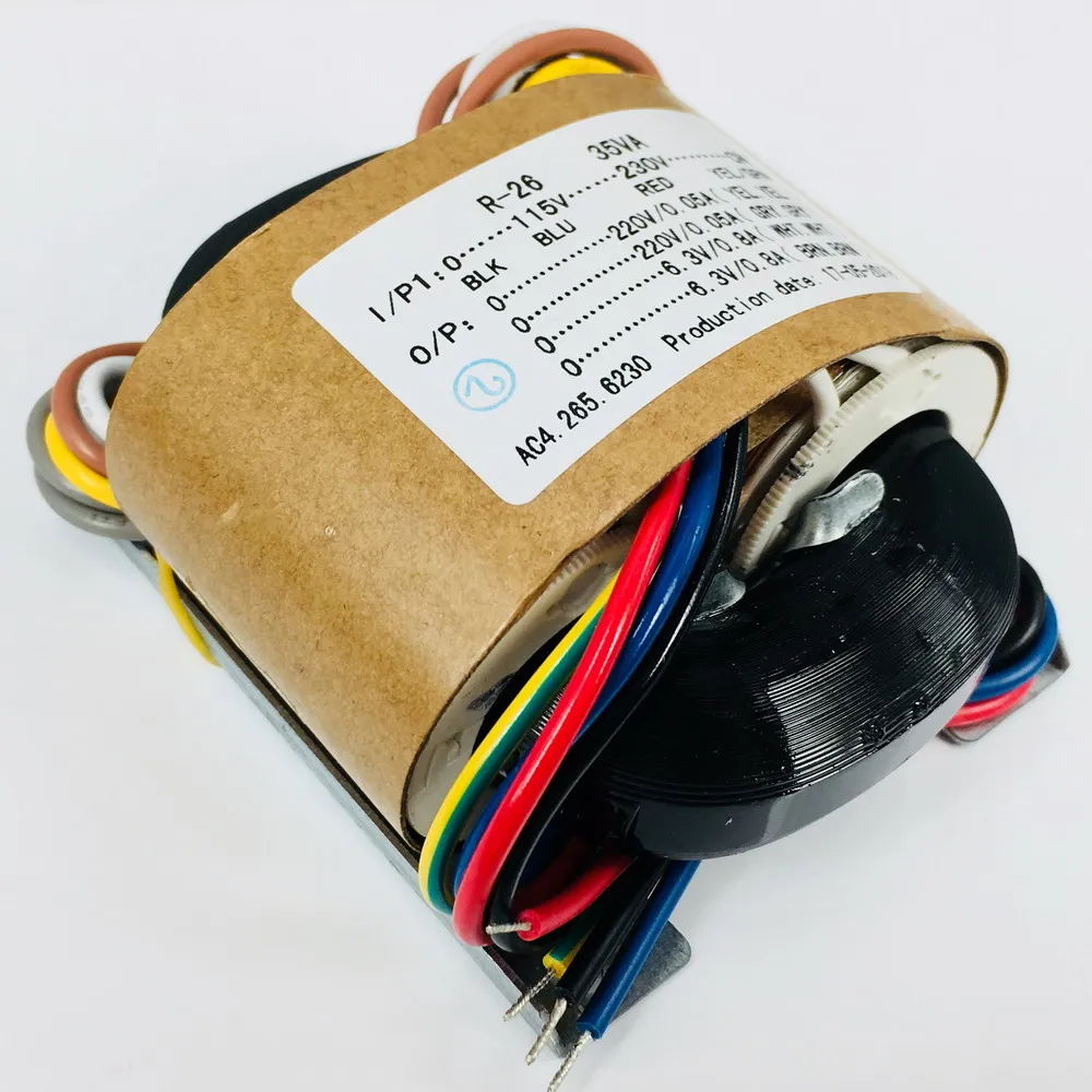 115-230V Loại R Biến Áp 35W 220Vx2 6.3Vx2 R Bò Biến Điện