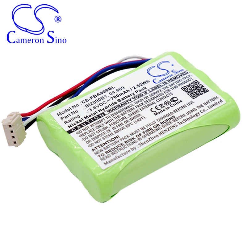 CameronSino Battery for HBC Cubix fits HBC 04.909 BI2090B1 Crane Remote Control battery 700mAh/2.52Wh 3.60V Ni-MH Green