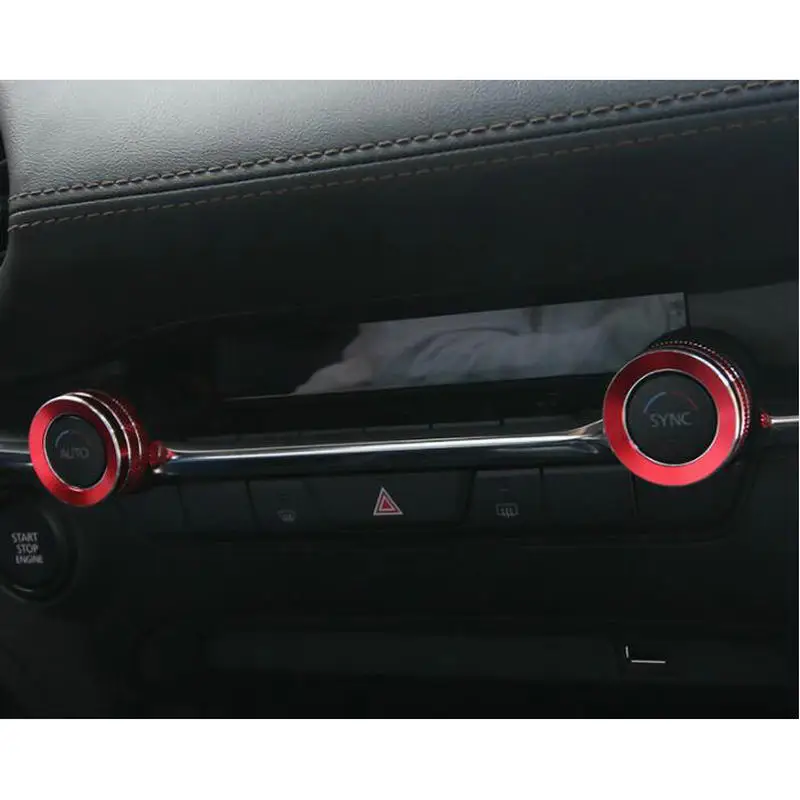 

STYO air conditioning switch AC knob cover Control adjustment sticker for mazda 3 CX-30 2020 2021 2022