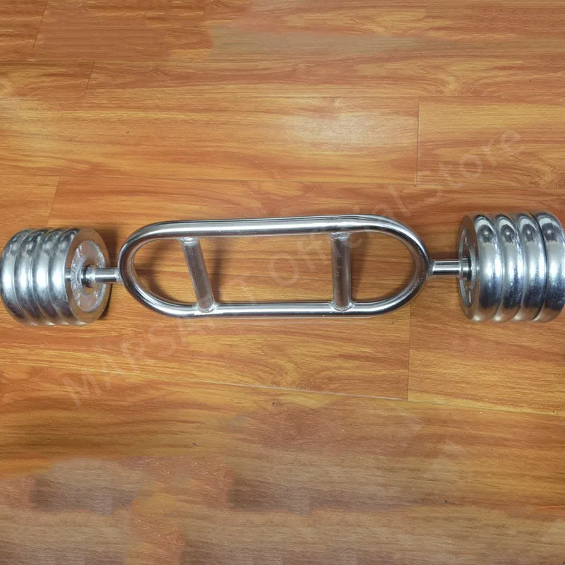 Commercial Gym Barbell Bar Heavy Duty Fitness Hex Shape Muscle Training Weightlifting Bar Large Electroplated Professional Bar