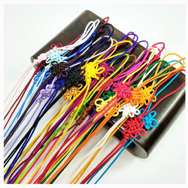 100PCS Mini Chinese Knots Tassels Fringe Garments Jewelry Accessories Findings Materials DIY Bookmark Bag Craft Decor Pendants