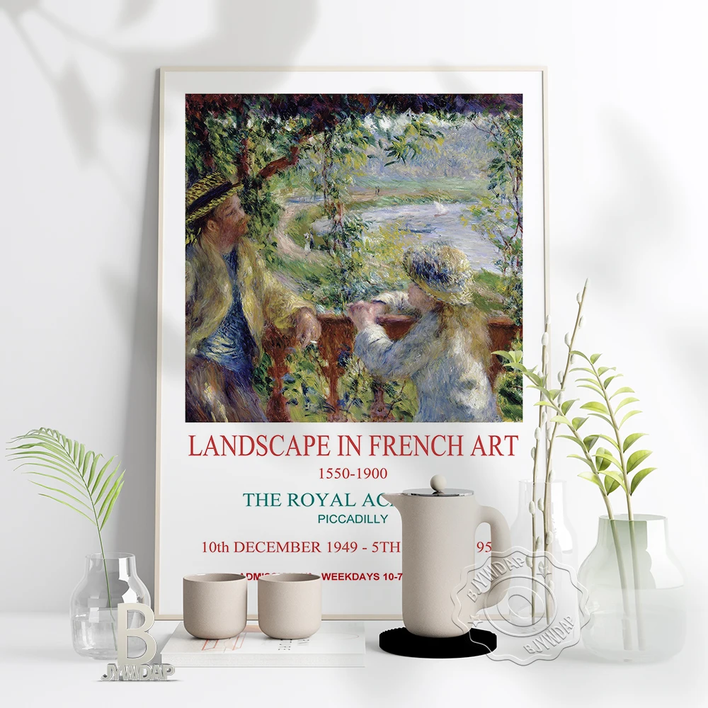 Póster de exposición de artistas franceses con paisaje, impresiones artísticas de Piccadilly de la Academia Real, regalo de decoración del hogar de naturaleza muerta Vintage francesa