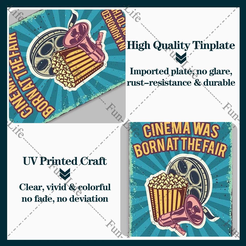 Feature Movie Vintage Posters Show Metal Tin Sign Retro Plaque Cinema Decor Hobby Bedroom Wall Decoration 20x30 cm image 4