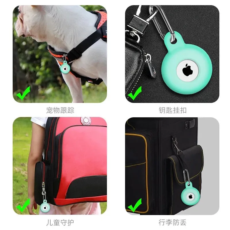 Luminous Case for Apple Airtags Wireless Tracker Keychain Cover for Air Tags Case Holder Tag Cases with Buckle Glow In The Dark
