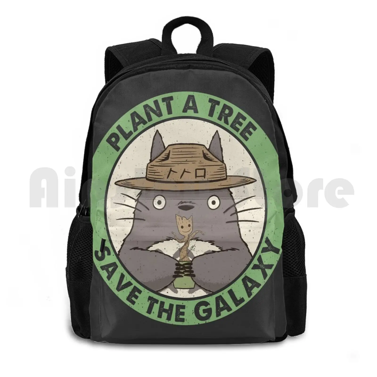 

Рюкзак для пешего туризма на открытом воздухе Save The Galaxy, водонепроницаемый, для кемпинга, путешествий, японской, аниме, манга, лесной дух, природа