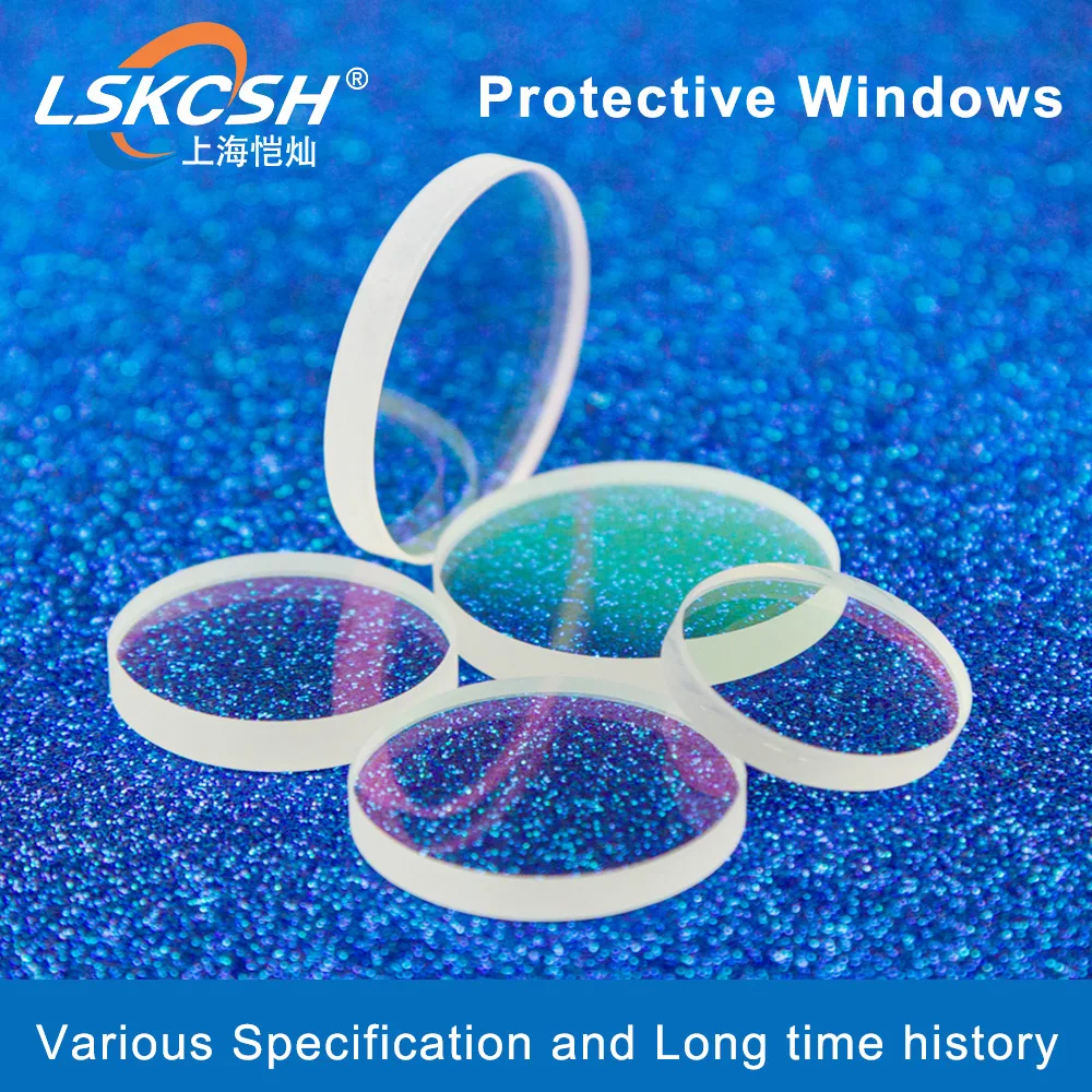 LSKCSH Laser Protective Windows 22.35*4 27.9*4.1 30*5 36*5 37*7 1064nm Quartz Fused Silica For  Raytools WSX Cutting Welding