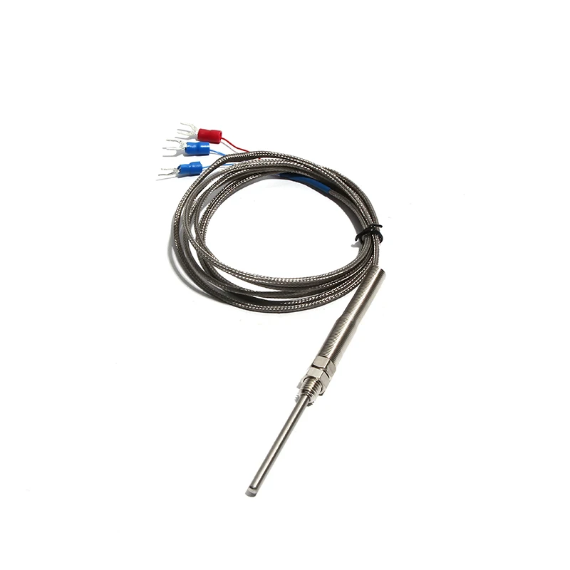 1 قطعة M8x1.25 موضوع PT100 الحرارية درجة الحرارة الصناعية الاستشعار 4x200 مللي متر 4x250 مللي متر 4x300 مللي متر التحقيق