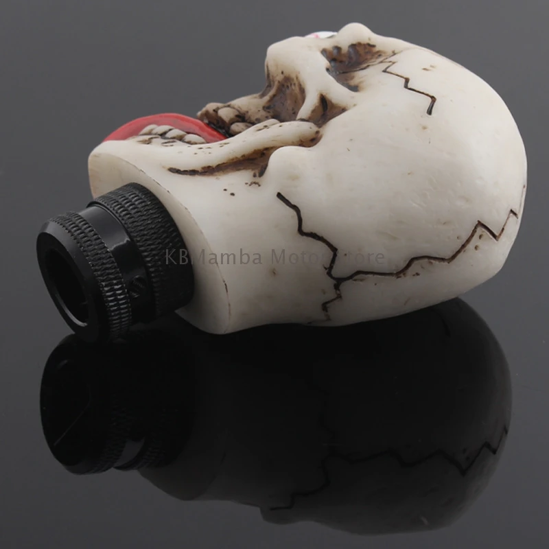 Universal Car Gear Shift Knobs Skull Head Style Gear Manual Transmission Gear Shift Knob Shifter Lever Modified Manual Gear Car