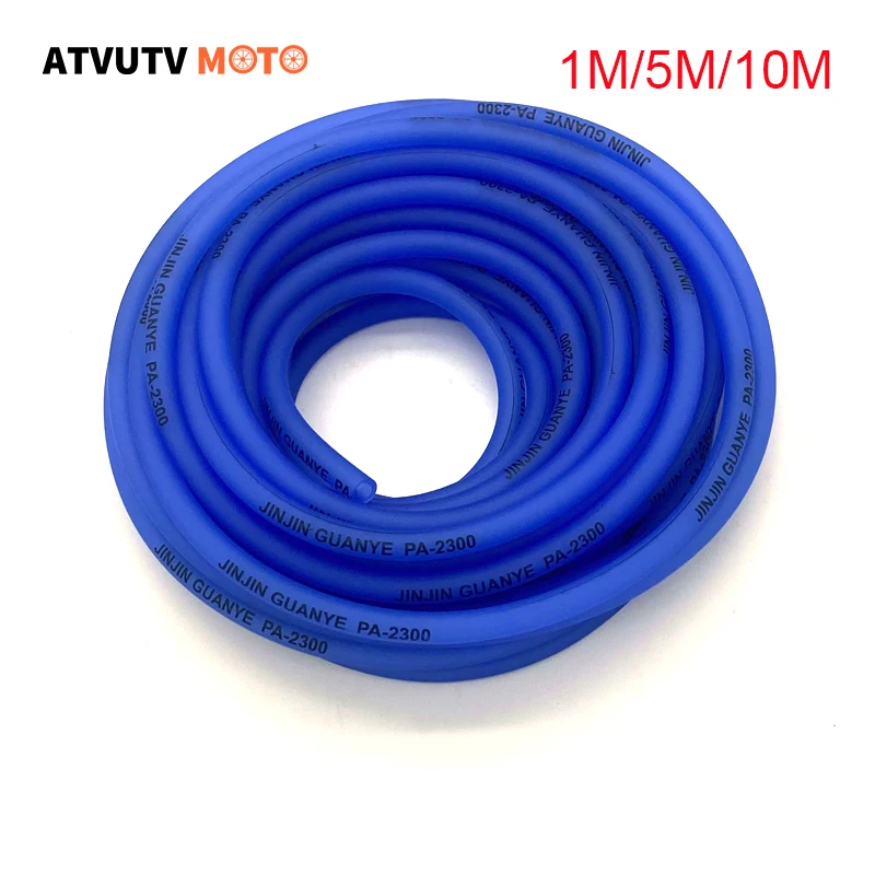 1M 5M 10M Motorcycle Silicone Hose Petrol Fuel Line Hose Gas Oil Pipe High Temperature Resistant Soft Tube For ATV Quad Scooter