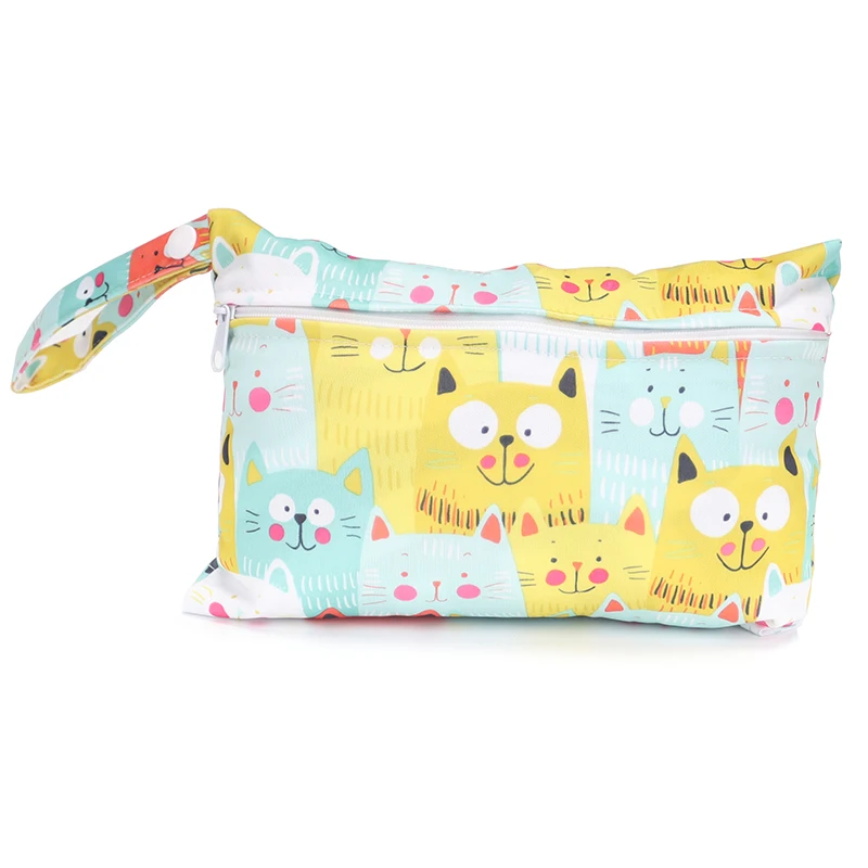 35 pattern NEW Size: 15*22.5CM Wetbags Washable Reusable Cloth diaper Nappies Bags Waterproof Swim Sport Travel Carry bag