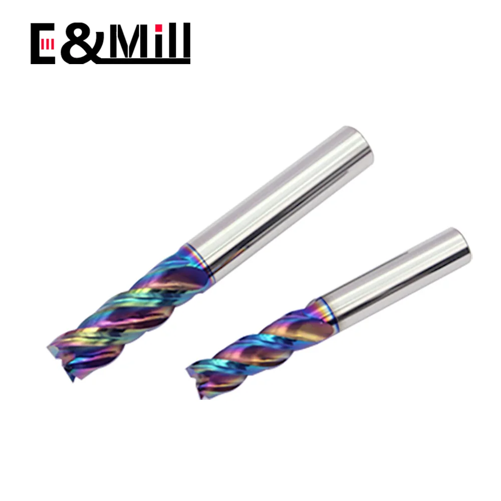 U-groove for tungsten steel and aluminum 3 Flute HRC65 Cemented carbide milling cutter for aluminum coarse feed milling cutter