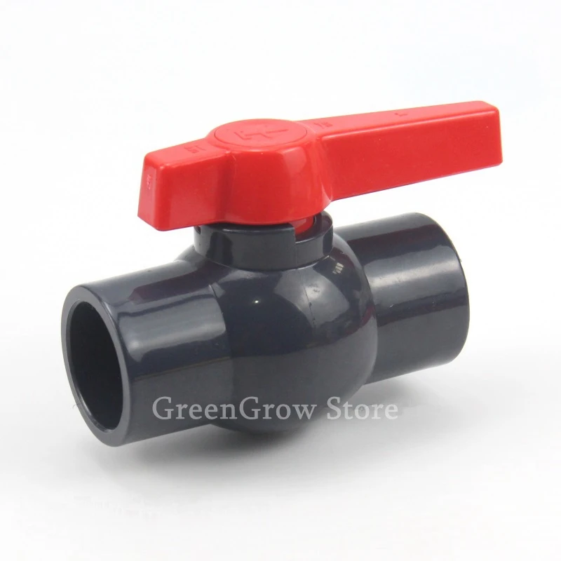 1pc 20~110mm UPVC Ball Valve Garden Water Pipe Connector Aquarium Tank Adapter Industrial Water Treatment PVC Pipe Globe Valve