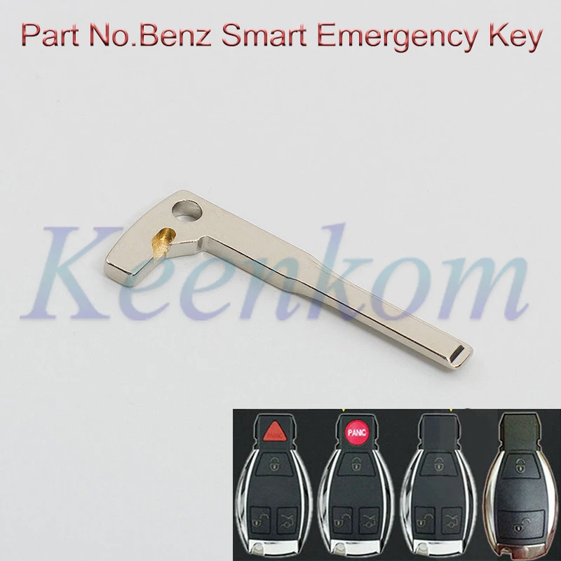 

Smart Remote Key Keyless Emergency Prox Uncut Blade Blank For Mercedes Benz A E S G CLK SLK ML Class New