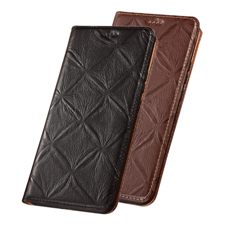 Luxury Cow Skin Leather Magnetic Book Phone Case Card Pocket For Xiaomi Poco M3/Xiaomi Poco M2/Xiaomi Poco X3 NFC Holster Cases