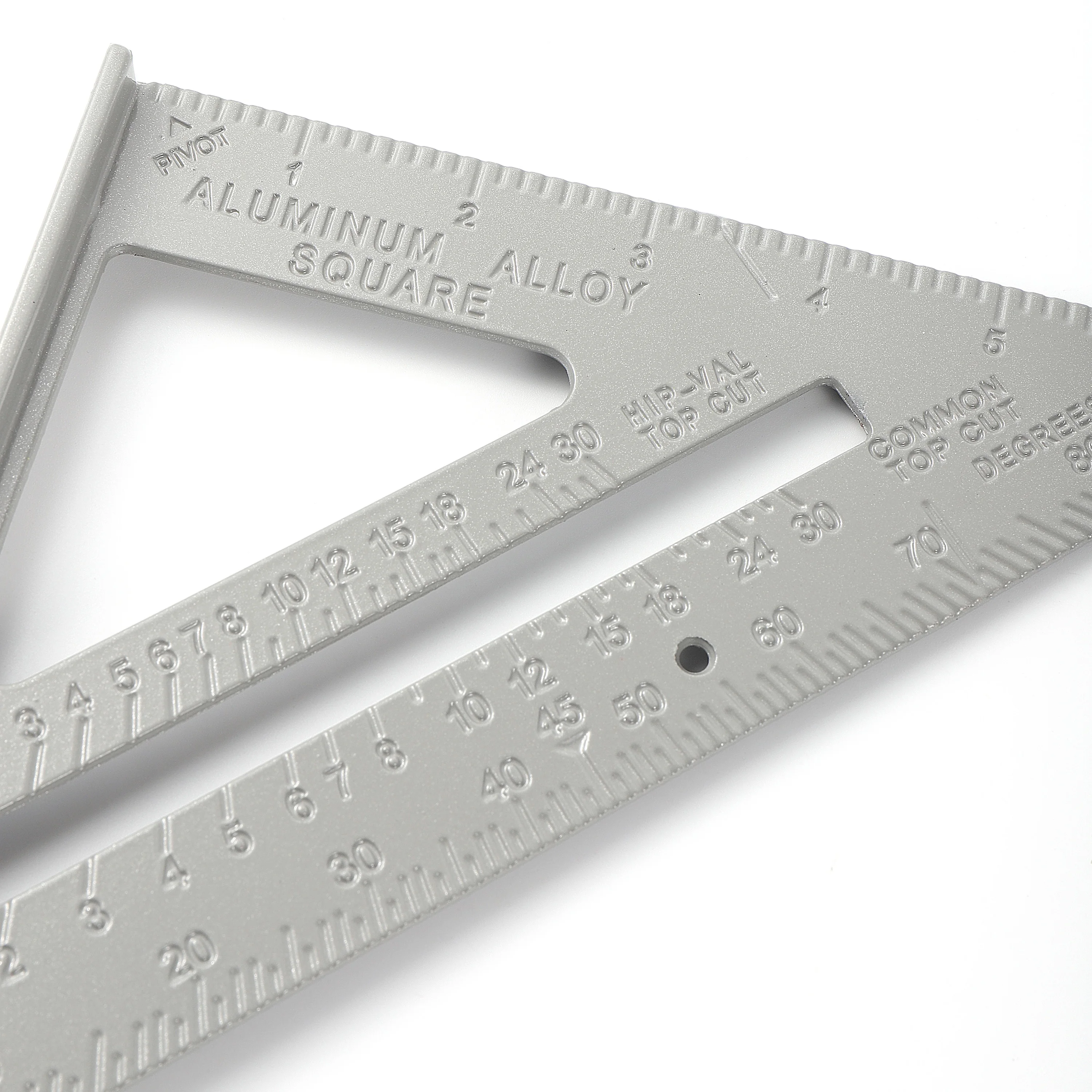 Triangle Rule 90° Thickening Angle Rule Aluminum Alloy Carpenter Measurement Square Ruler For Building Framing Tools Gauges 1 Pc