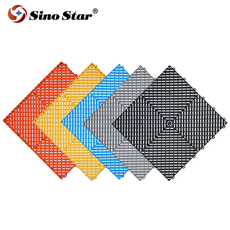 SS-V1.8JDV1.8PMCar Wash Room Plastic Mosaic Grid Board 4s Shop Floor Mat Grid Floor Multi-Function Can Be Stitched Car Wash Shop